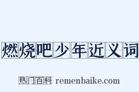 燃烧吧少年近义词是什么意思的图片